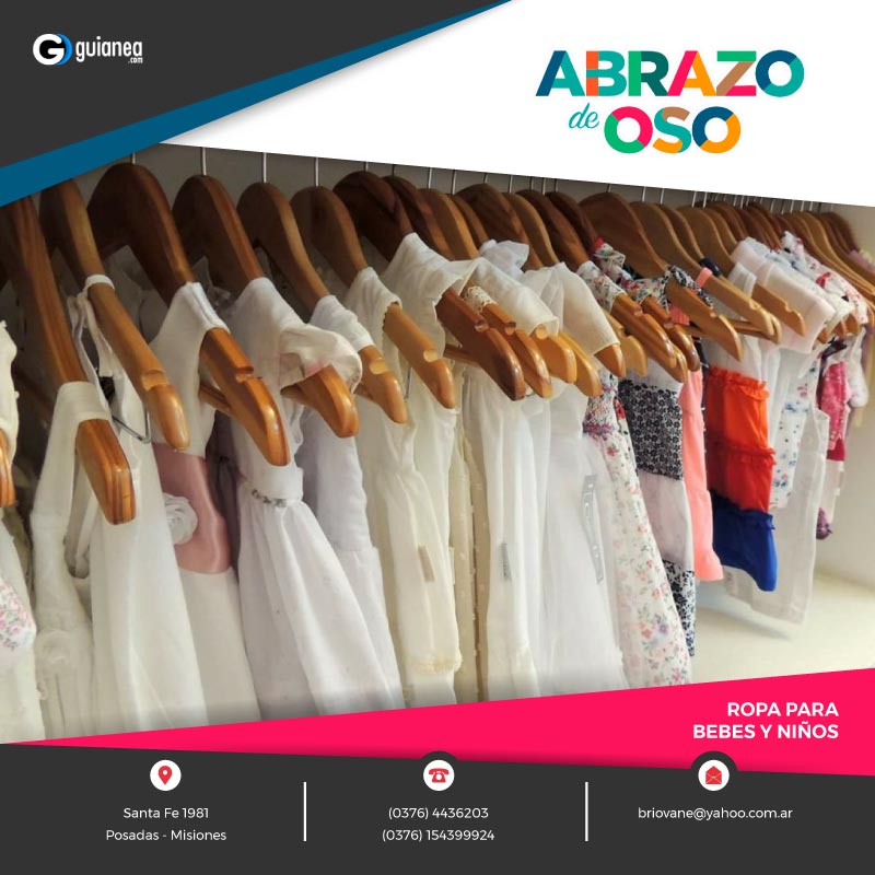 Abrazo de Oso Ropa para Niños y Bebés Posadas Misiones