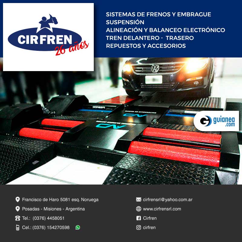 sistema de Frenos, suspension, Tren delantero y trasero Posadas Misiones Cir Fren