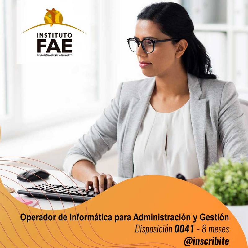 Operador de informática para administración y gestión