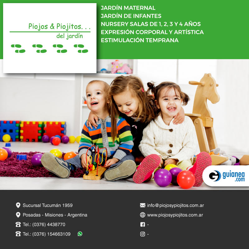 Jardín infantil Piojos y Piojitos del Jardín Posadas Misiones