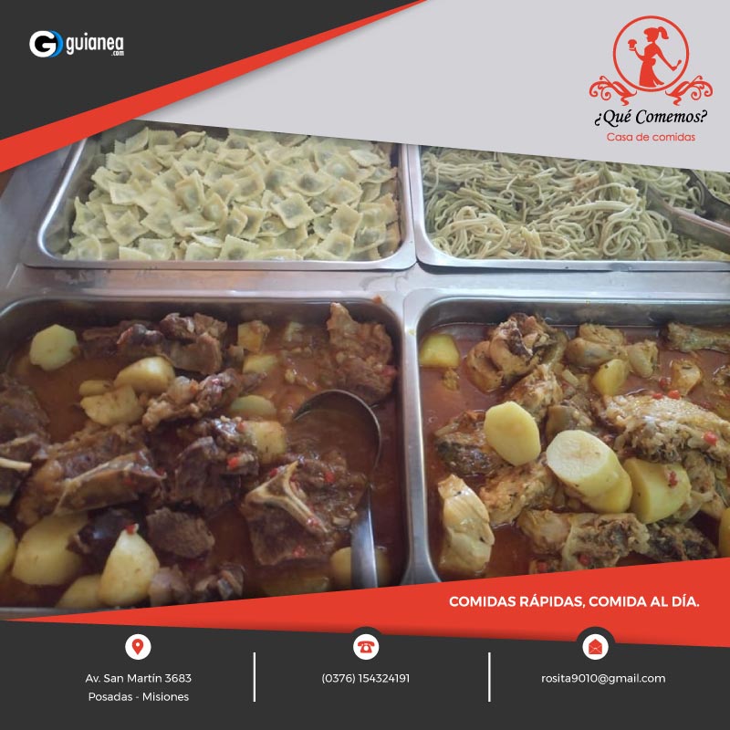 ¿Qué comemos? Rotisería, comidas rápidas Posadas Misiones