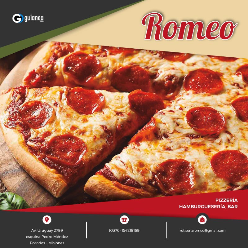 Romeo Pizzería Hamburguesería Bar Posadas Misiones