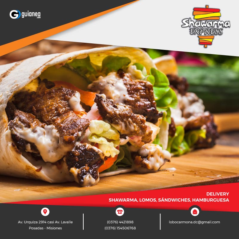 Shawarma Express Delivery Posadas envio a domicilio