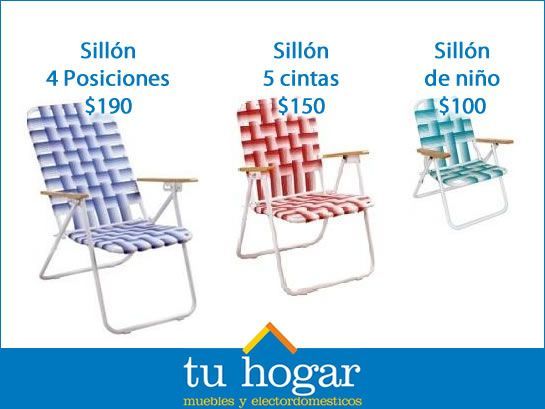 tu hogar posadas sillas reposeras sillones en promocion