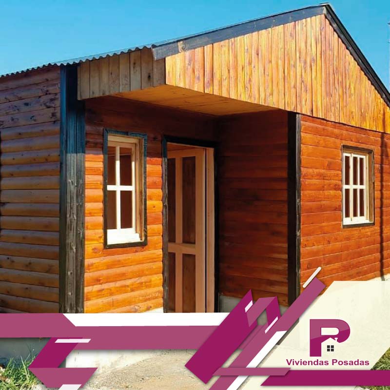 viviendas posadas casas de madera en cabañero